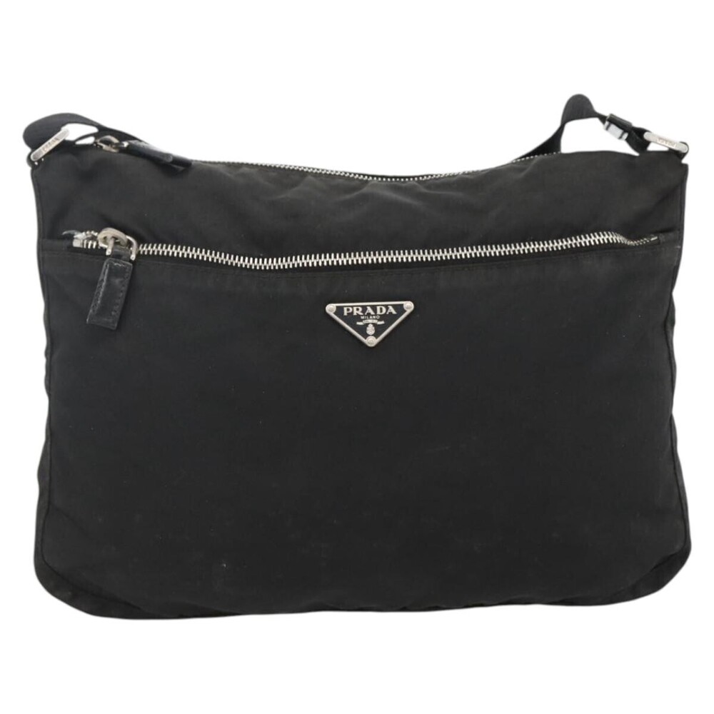 Prada Front Zip Messenger Tessuto Medium